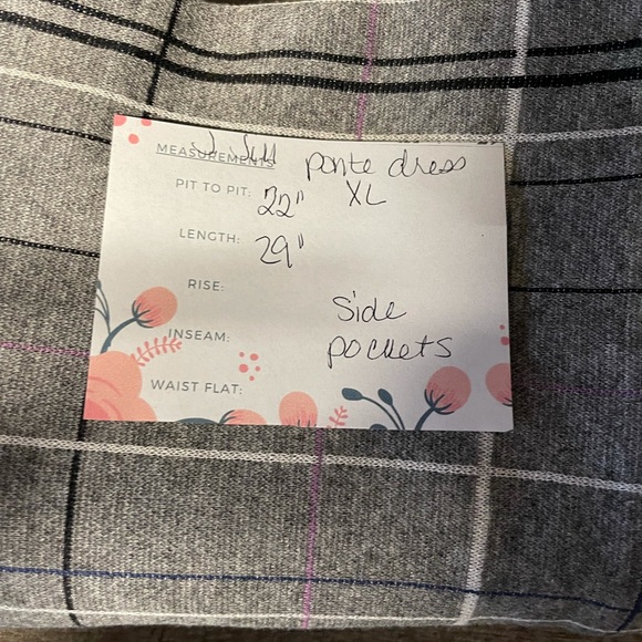 J. Jill Ponte plaid sleeveless dress - Picture 6 of 7